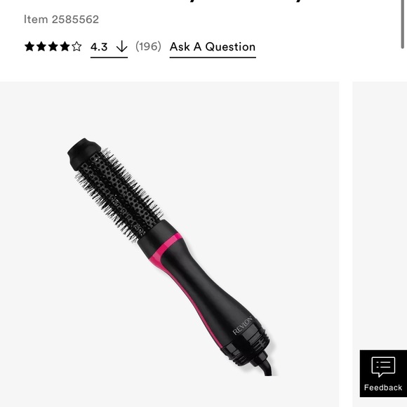 Revlon 1 1/2in root booster round brush - Picture 4 of 4